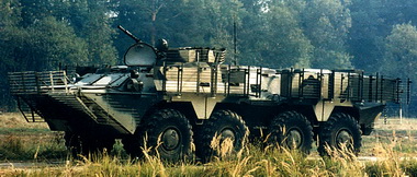 БТР-80 с дополнительной защитой