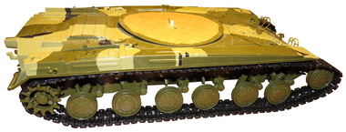 Правая гусеница установлена на танк